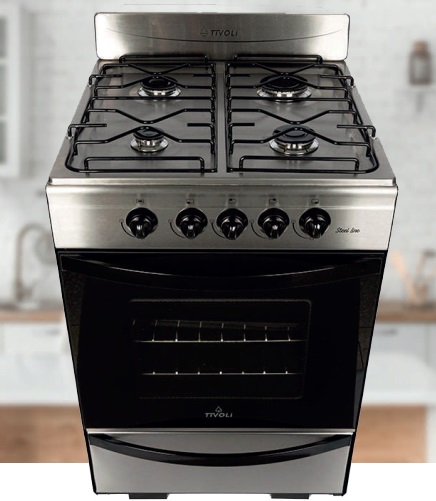 Cocina Steel Line Negra multigas