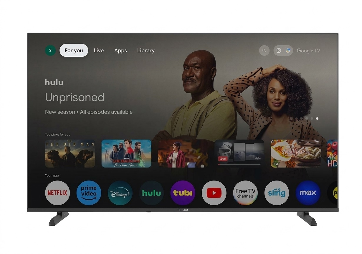 SMART TV 55" PHILCO GOOGLE TV PLD55US25GS